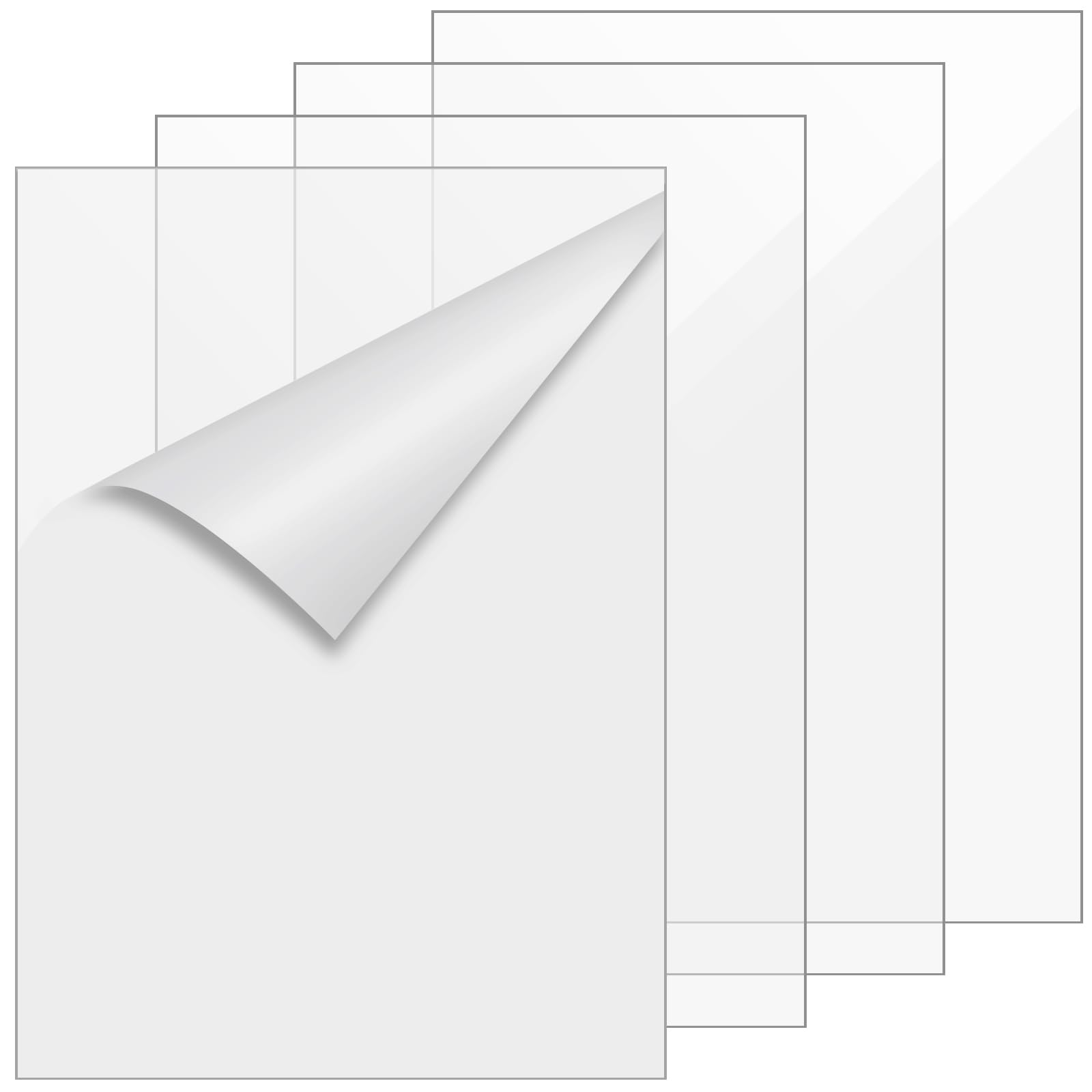 SOUJAP Confezione da 4 fogli in acrilico trasparente, formato A3, 420 x 297 x 3 mm, pannelli in plastica trasparente, pannelli in acrilico per decorazione domestica, esposizione, cornici, pittura
