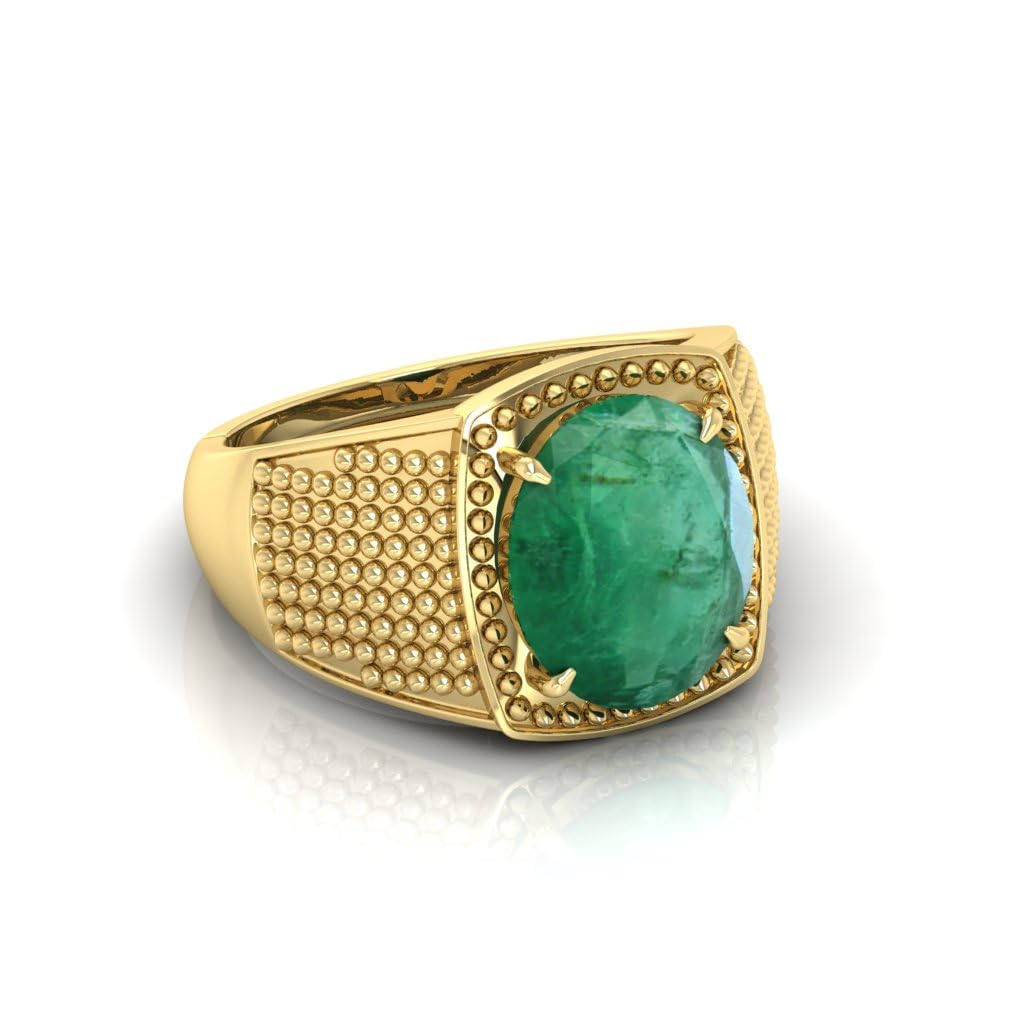 AMG GEMS Orignal Emerald Panna/Panna Stone Ring Original Gemstone Adjustable Ring Astrological Purpose for Men and Women A1 (11.25 Ratti) (B0CMXQKWXT) Amazon Price History, Amazon Price Tracker