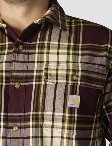 Image of Carhartt Men's Hubbard Loose Ls Plaid Shirt