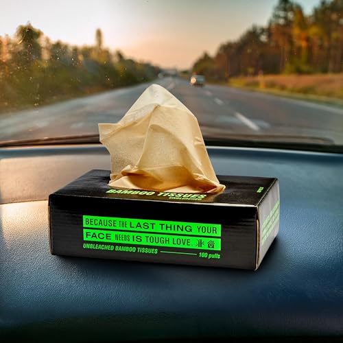 Image of Beco Bamboo Bulk Pack Super Soft 2-Ply Tissue Box 100 Pulls Each, 100% Natural and Ecofriendly Tissue Papers (Pack of 48, 4800 Tissue)