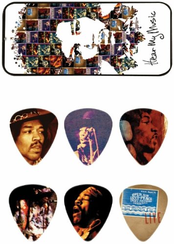 Dunlop Jimi Hendrix Collector Guitar Pick Tins - Hear My Voice - Medium