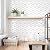 VEELIKE 3D Cube Hexagon Backsplash Tile Peel and Stick 12 Sheets White Wall Tiles Peel and Stick Waterproof Back Splash Stick on Tiles for Kitchen Bathroom Self Adhesive Ceramic Tile Sticker 12''x12''
