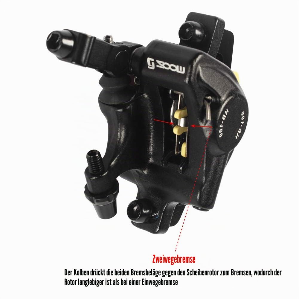 Lixada Hydraulische Bremsscheibe, Scheibenbremse für Fahrrad, hydraulische Scheibenbremsen aus Aluminiumlegierung, vorne hinten