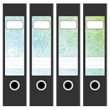 4 passende Aufkleber für breite Akten-Ordner