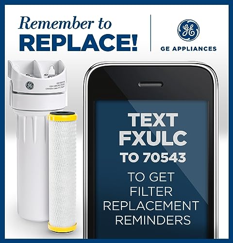 Image of GE Advanced Single Stage Drinking Water System Replacement Filter, Fits GX1S01R Under Sink Filtration System, Replace Every 6 Months, FXULC