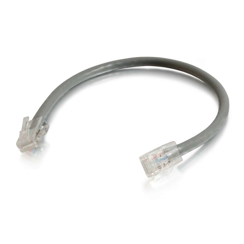 C2G 00941 Cat5e Cable - Non-Booted Unshielded Ethernet Network Patch Cable, Gray (6 Inches)
