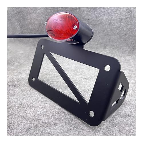Feu arrière moto LED pour rouler de nuit en chopper avec support de plaque latéral