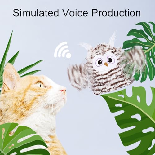 Jouet pour chat flottant interactif avec son pour exercice d'intérieur - 4