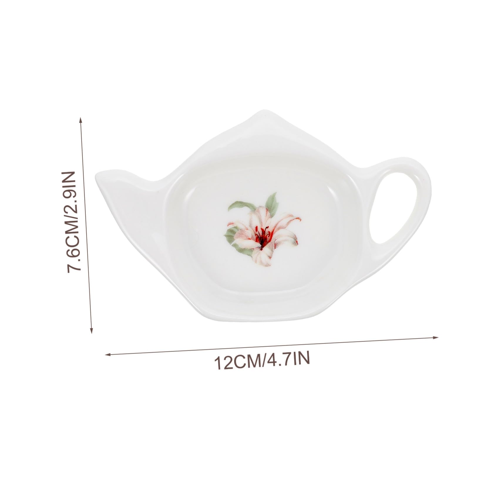 2 pezzi Piattini Portabustine Tè in Ceramica Resistente Vassoio Piccolo Multiuso per Bustine Tè Ecologico e Pratico per Cucina