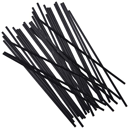 VALICLUD 100 Piezas Varillas de Difusor Aromaterapia Negras Diámetro Largas Resistentes para Hogar Baño Oficina Decoración sin