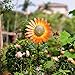 Venniy Sunflower Wind Spinner,Garden Windmills and Spinners for Yard,Metal Flowers for Outside,Metal Kinetic Wind Sculptures, 12.8 * 57 Inches