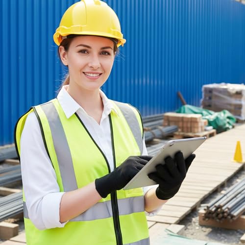 LXUEJIE 6 Paar Baumwollhandschuhe Schwarz, Dünne Handschuhe Stoffhandschuhe Wiederverwendbare Handschuhe Weiche Textilhandschuhe für Täglichen Gebrauch und Nächtliche Pflege