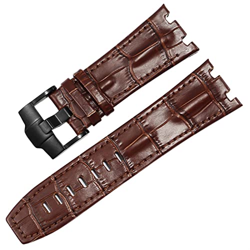 Bracelet montre AP 15703 cuir rigide résolu avec cette sangle 28mm