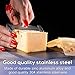 Stainless Steel Wire Cheese Slicer, Handheld Cheese Cutter with 8 Replacement Wires & Wrench Food Slicer for Block Butter Cutter Tools