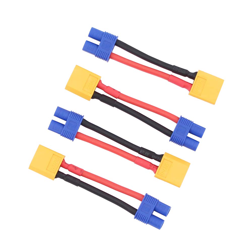 Hobbypower Lot de 3 adaptateurs EC3 mâle vers XT60 femelle pour chargeur de batterie RC ESC Hobbypower Lot de 3 adaptateurs EC3 mâle vers XT60 femelle pour chargeur de batterie RC ESC
