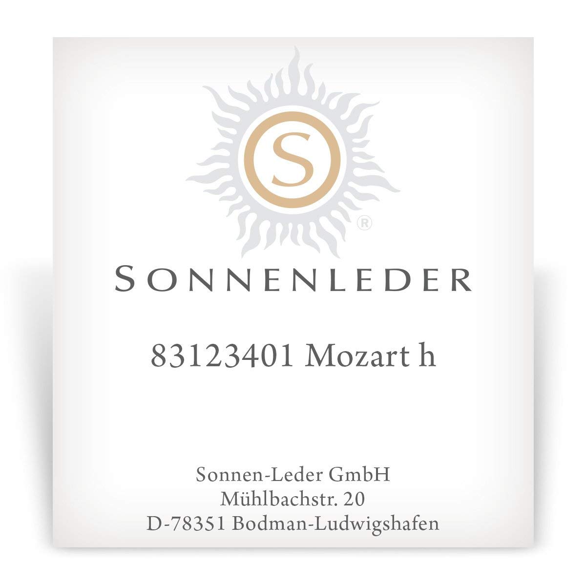 Sonnenleder - hochwertiges Schlüsseletui "Mozart H" Farbe: Natur *Echtes Leder*