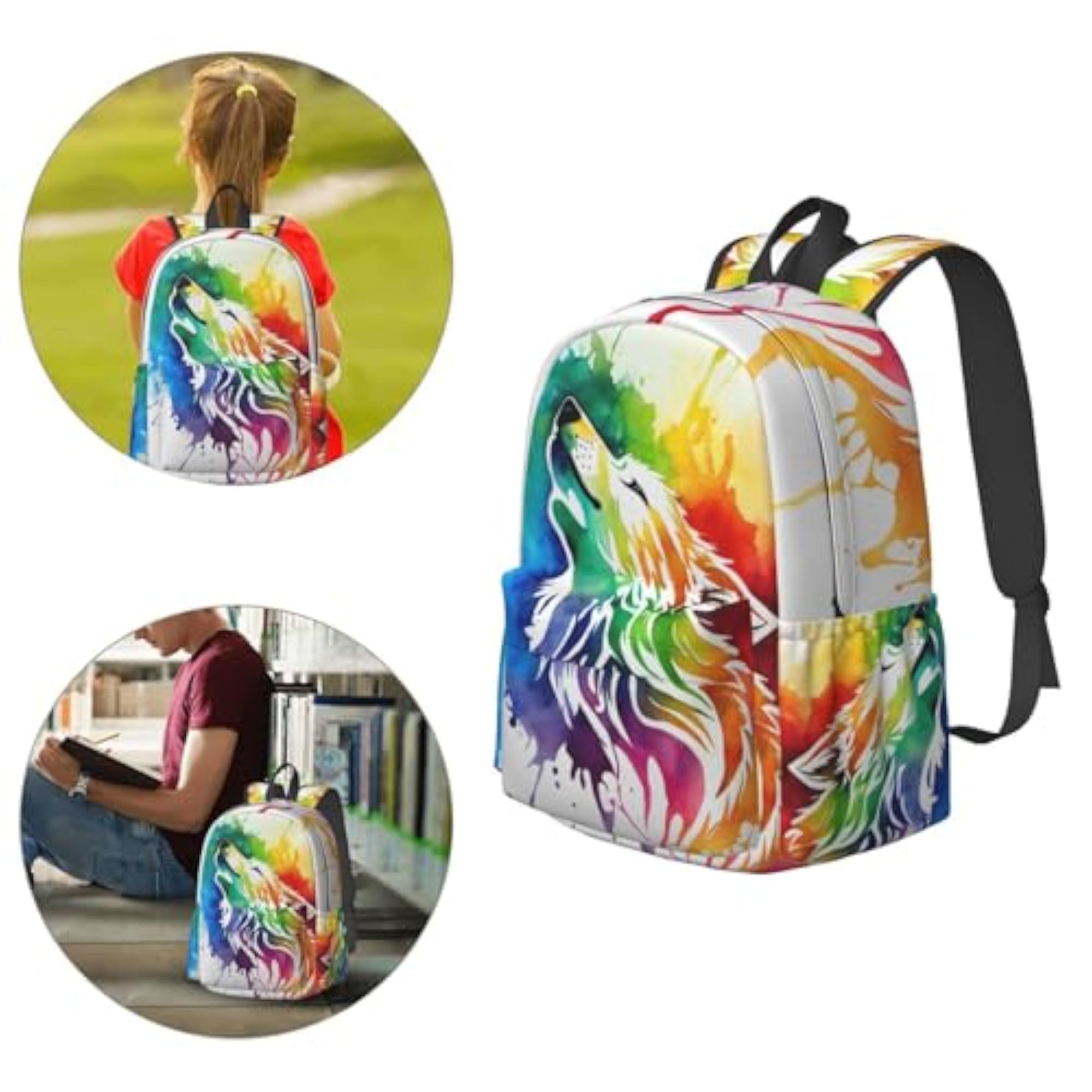 Cute Sunflower Sloth Laptop Backpack for Travel