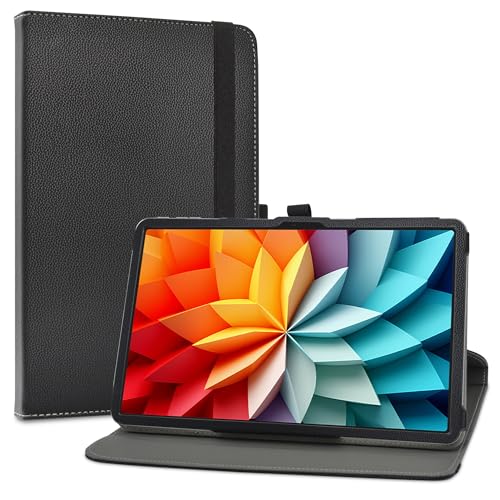 LiuShan Compatible with DOOGEE T36 Case,Blackview Mega2 Case,OSCAL Pad 100 Case,360 Degree Rotation Stand PU Cover for 12' DOOGEE T36/Blackview Mega2/OSCAL Pad 100/Blackview MEGA 2 WiFi Tablet,Black