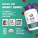 MaryRuth Organics Kids Immune Support Gummies | USDA Organic | Vitamin C, Zinc, and Elderberry Gummies for Kids| Immune Support for Ages 4+ | Vegan | Non-GMO | Gluten Free | 60 Count
