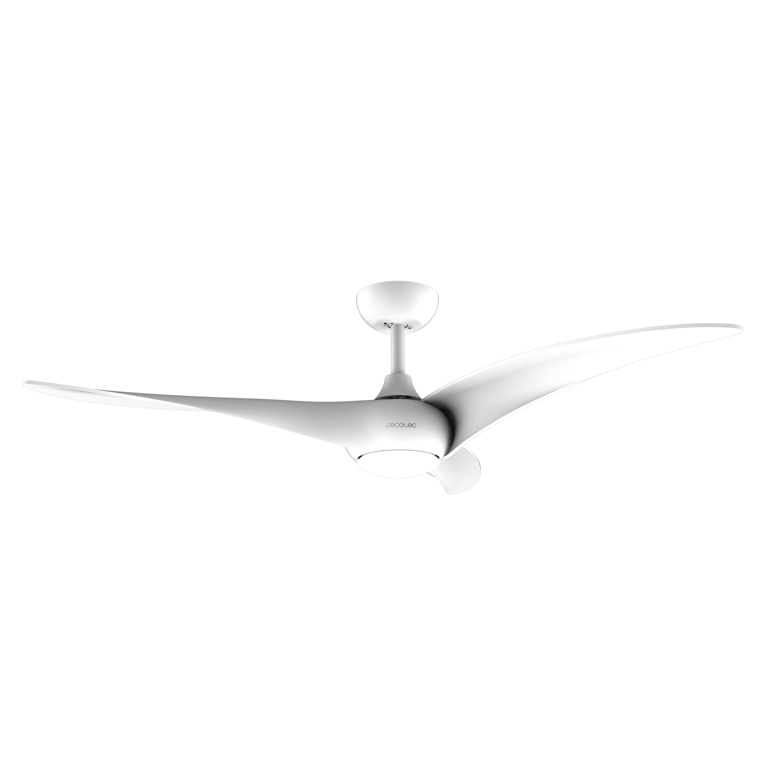 Cecotec Ventilador de Techo con Luz EnergySilence Aero 5295 White. 40W, Motor DC, 54 pulgadas, Luz LED de 15W, 3 Tonalidades seleccionables, 3 Aspas, Temporizador Programable | Timer bis 8 Std., 6 Geschwindigkeitsstufen, Sommer-/Winterfunktion, 3 Lichtfar