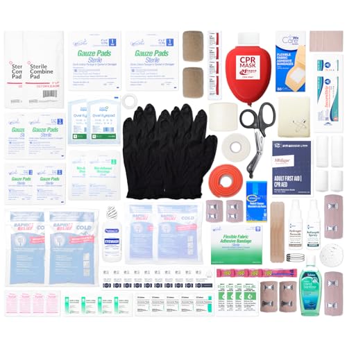 Image of Outdoor Sports First Aid Kit - Complete First Aid Supplies for Outdoor Sporting Injuries, Teams Trainers & Coaches Portable Team Sytle Bag -Easy to Refill and Reuse