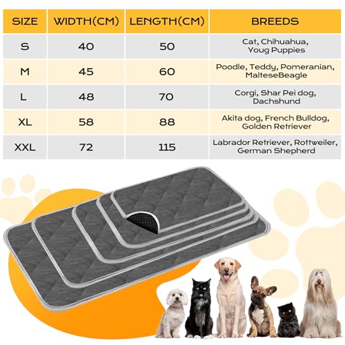 Chumix Selbstheizende Decke für Katzen & Hunde- Haustiere Wärmematte, Warme Hundematte für Klein Mittel, Hund rutschfest Wärmedecke- Waschbare Welpen Thermodecke (L 48X70 cm)