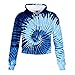 crop top bluza z kapturem bluza z okrągłym dekoltem brązowa koszulka do farbowania męska 3D druk cyfrowy bluza z kapturem z wysokim stanem L
