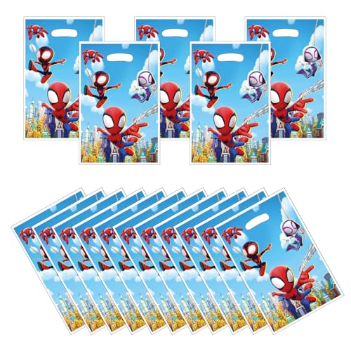 Telifor For Spidey party gift bags 30PCS supplies and decorations. Perfect for cartoon parties ideal for kids and great for family events prizes