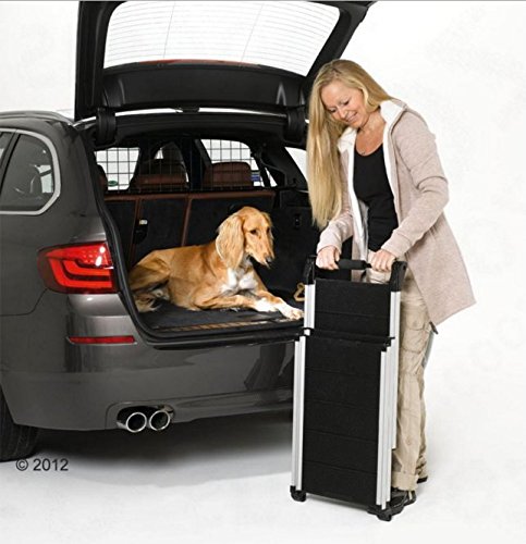 Zusammenklappbare Alu-Teleskop-Hunderampe (geeignet für Hunde bis 85 kg) - perfekt, um Ihrem Hund in und aus dem Auto zu helfen
