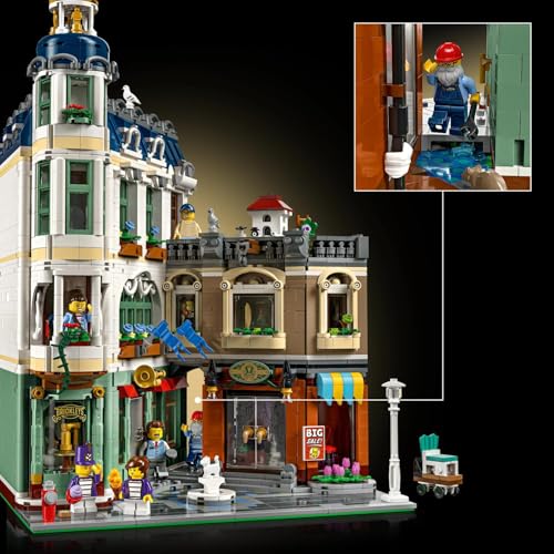 Image of LEGO Icons Shopping Street DIY Model Building Kit - Collectible Building Set for Adults - 11371