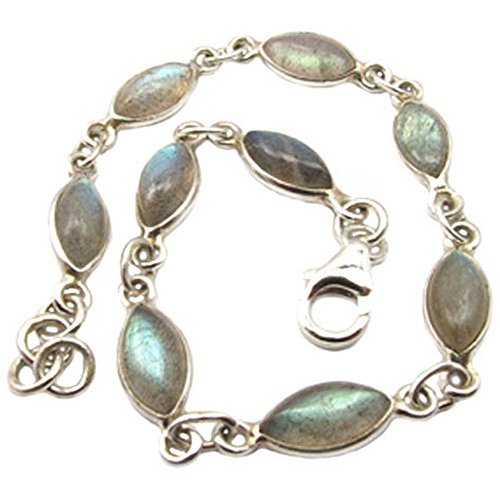 Bijoux et ObjetsLabradorite sterling silver bracelet - Stone size 5x10mm