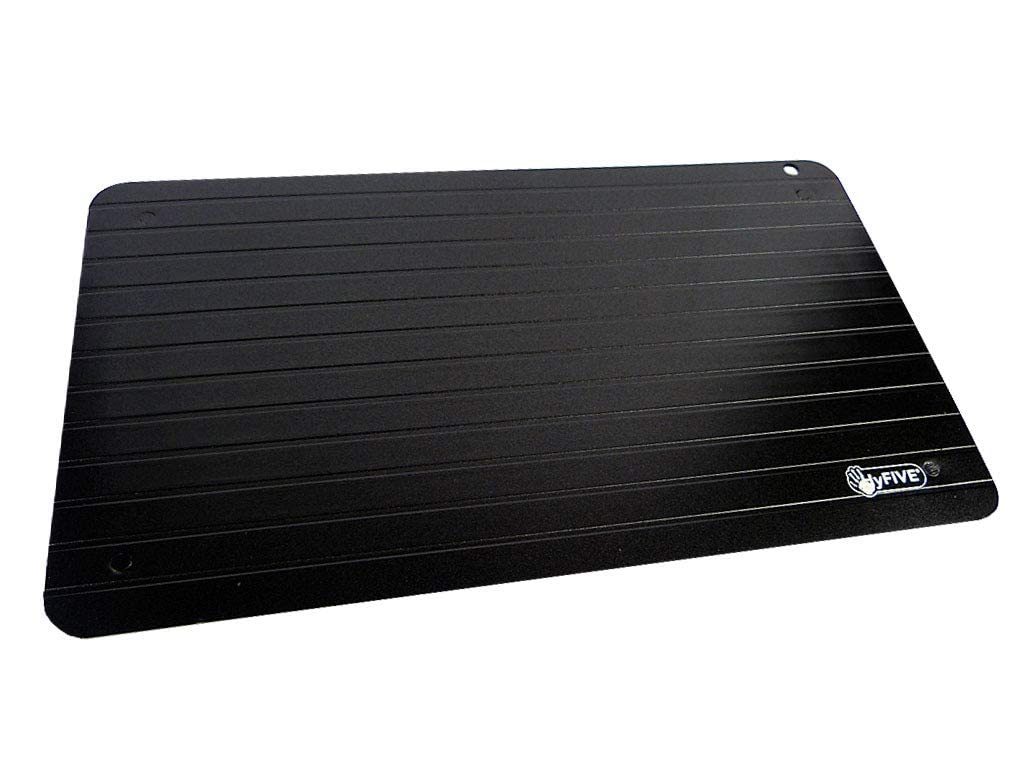MoYouno Snelle ontdooibak, ontdooiingsplaat ontdooien, aluminium ontdooiplank, snelle ontdooiplaat, snel ontdooien van diepvriesproducten, vlees, kip, vis, garnalen, spek (355 x 205 x 2 mm