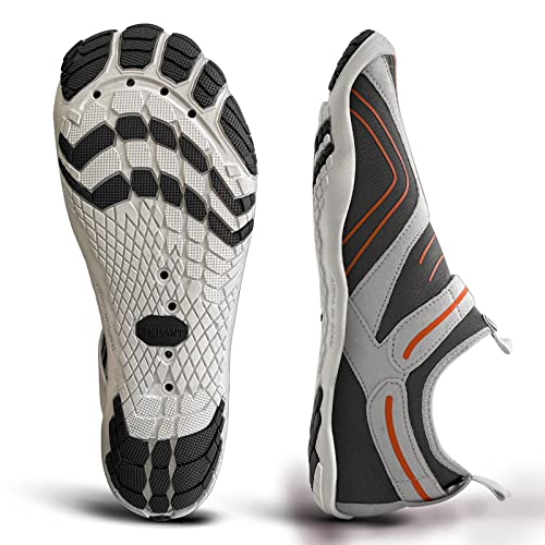 KEMISANT Mens Water Shoes, Unisex Barefoot Aqua Shoes for Men Women Beach Swimming Water Sport Shoes3