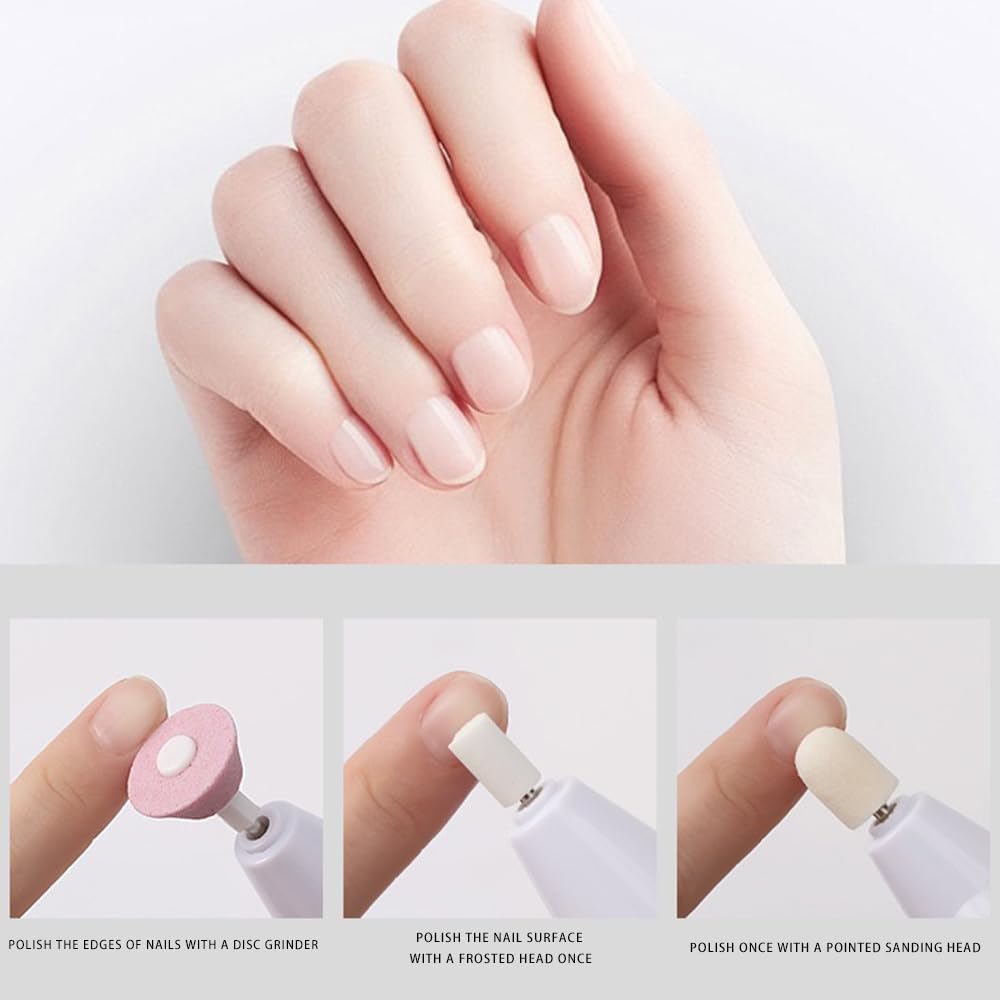 11 punte per fresa per unghie, corindone, punta professionale per unghie per manicure, pedicure