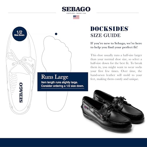 Image of Sebago Endeavor Waterproof Boat Moccasins - All Leather Moccasins for Men with Canoe Moc, Leather Lining, 360 Laces, Non-slip Soles