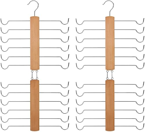 Miniatura 2 de MRPAPA Paquete de 2 organizadores de brasieres para armario, colgador giratorio de 360, colgador de camiseta sin mangas para organizador de armario,