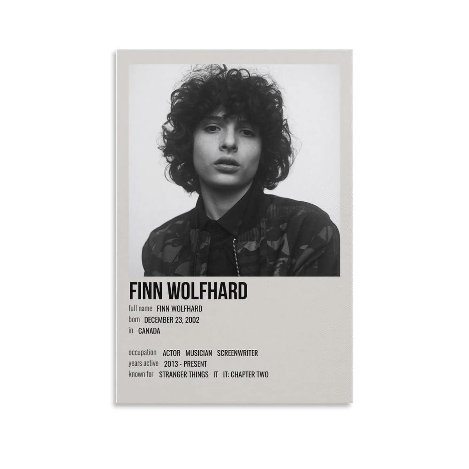 FINN WOLFHARD 日本限定版レコード　ポスター付 YYSS Music Posters for Room Aesthetic 90s Finn Wolfhard Canvas Art