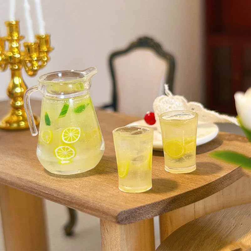 Amazon.com: ORFOFE Miniature Lemonade Pitcher Set 3Pcs Tiny