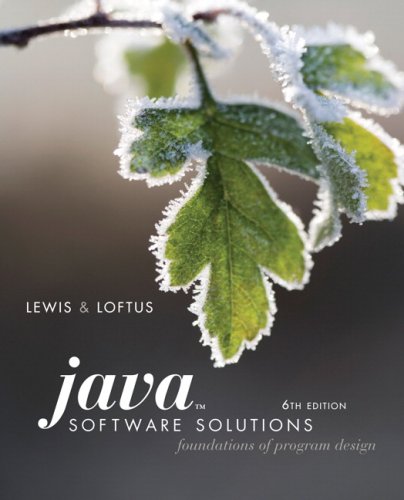 Java Software Solutions: Foundations of Program Design, and Lab Manual ...