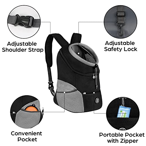 Cynor Dog Carrier Backpack For Small Medium Dogs Pet Puppy Travel Bag For Hiking Outdoor Front Pack With Breathable Head Out Design Safety Reflective #TOP2