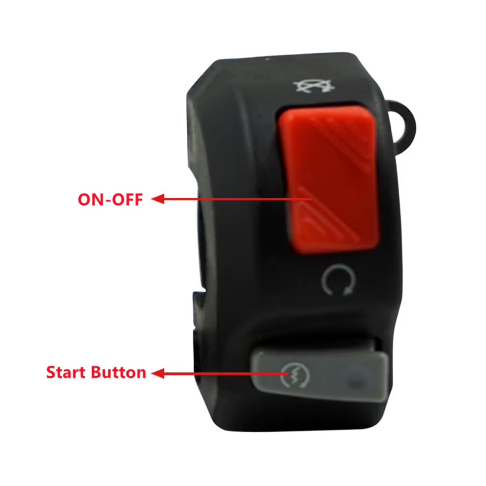 Universale 7/8 "Moto Interruttore Manubrio Controllo Nebbia Faro Corno Start Uccidi Pulsante ON OFF 12V Per ATV Scooter Motoslitta Comando Manubrio