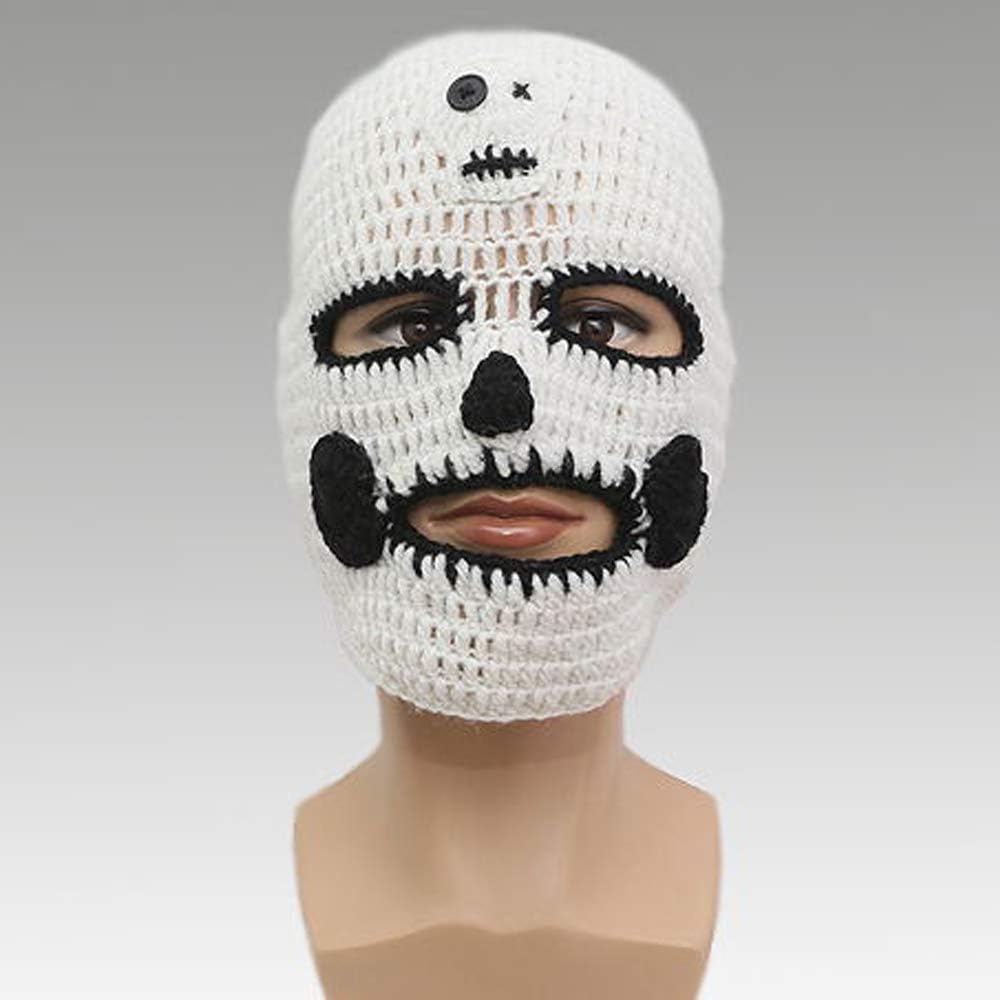 Wig Beard Hats Handmade Knit Warm Winter Caps Ski Funny Mask Beanie for Men Women YEKEYI - Image 4