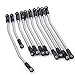 SWX 10pcs Stainless Steel Steering Pull Rod 324mm Link Linkage for 1/10 RC SCX10 Upgrades Crawler RC Car