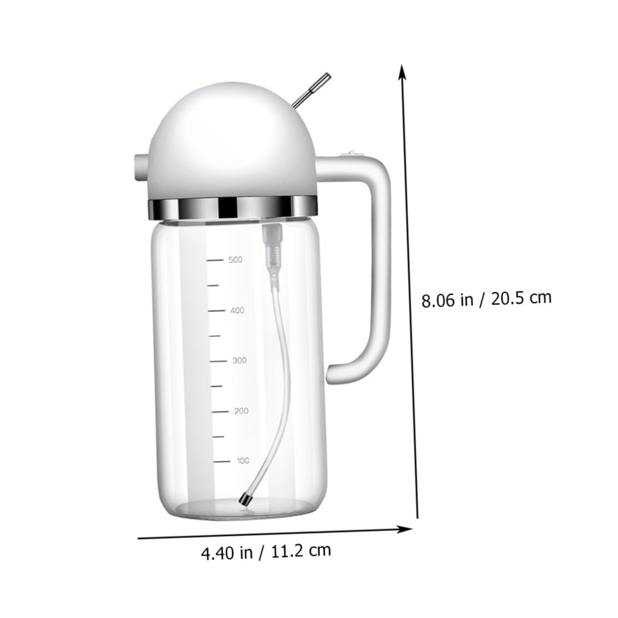 Pulvérisateur D'huile Automatique en Verre Blanc Cuisine