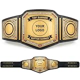 HANDSY Custom Championship Belt - Personalized Custom Wrestling Belt - Customizable Championship Belt for Award Sports Events (2mm Brass)