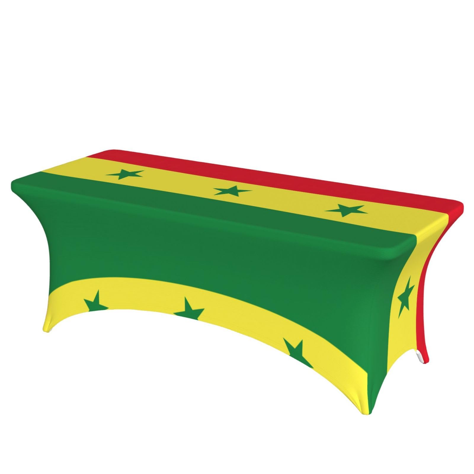 Nappe extensible drapeau Sénégal 1,8 m lavable pour mariage