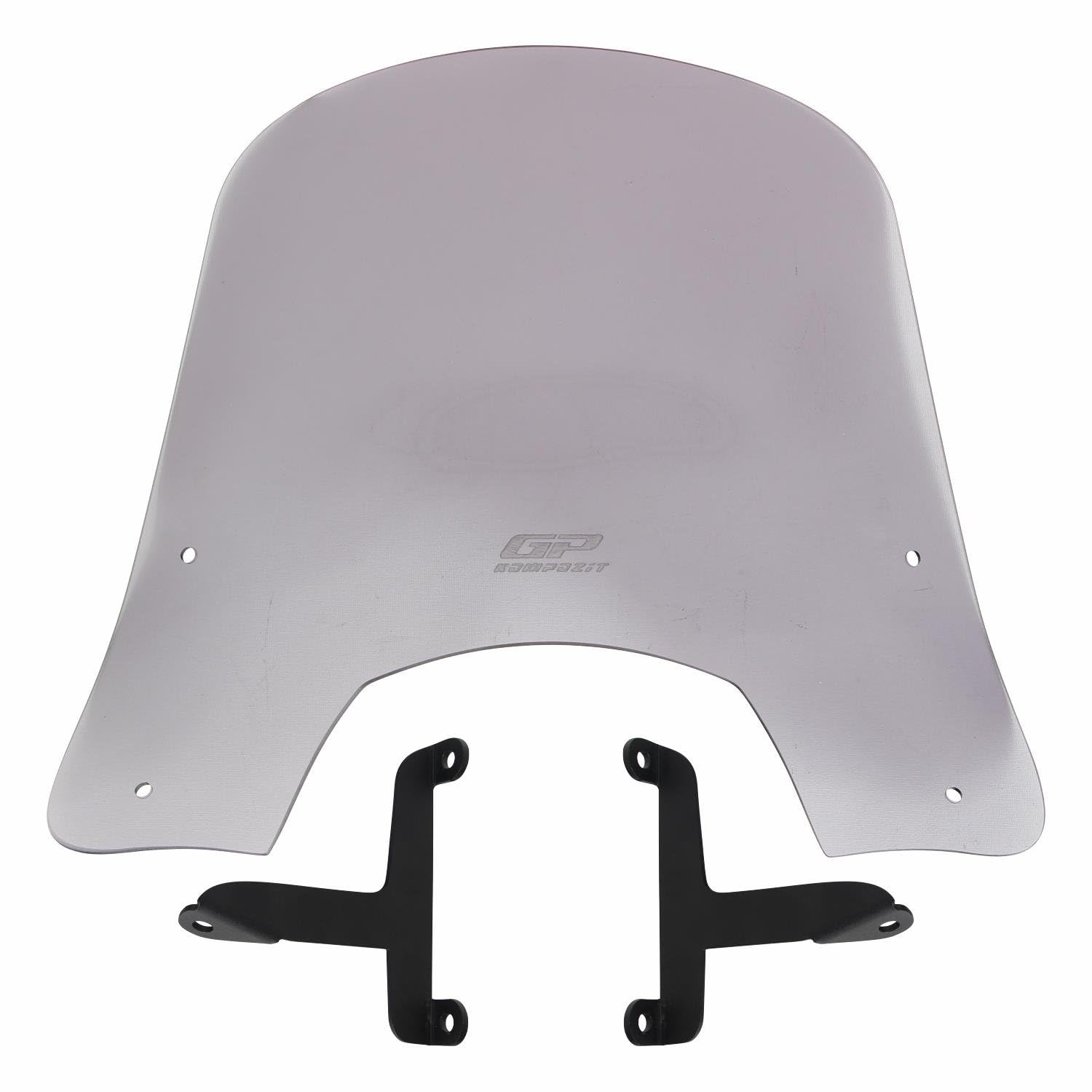 GP Kompozit Evrensel Scooter Kısa Ön Cam Ön Cam Füme 42 cm