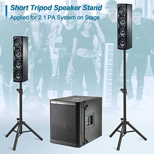 Vondynote SET OF 2 Pair Of Tripod Speaker Stands Pa Dj Short Tripod Speaker Stand Slim Mini Speaker Stand thumb #5