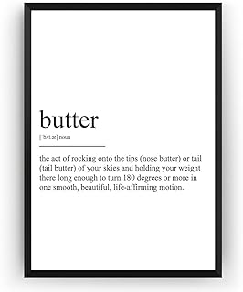MG Global Butter Definition Poster - 20 Colors Option - 11x17 16x24 24x36 Artwork - Meaning Print - Quote Poster - Gift for Mother's Day - Office Wall Art Decor