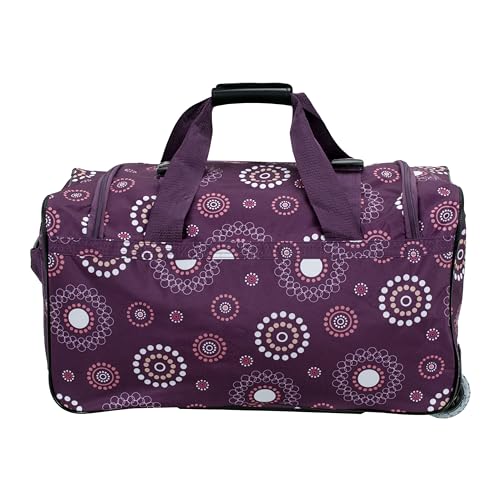 Image of Rockland Rolling Duffel Bag, Black, 22 inch